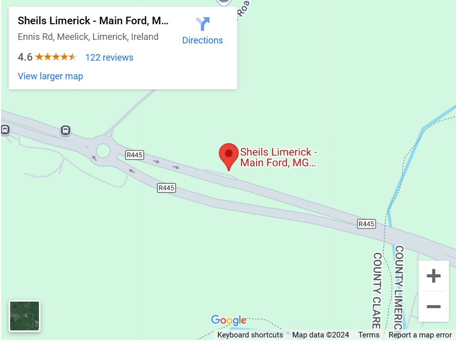 Sheils Motors Limerick Map